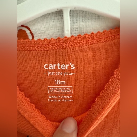 Carters Halloween Ghost Pumpkin Fall Pajama Matching Sets SZ 18M New 100% Cotton - Picture 4 of 8